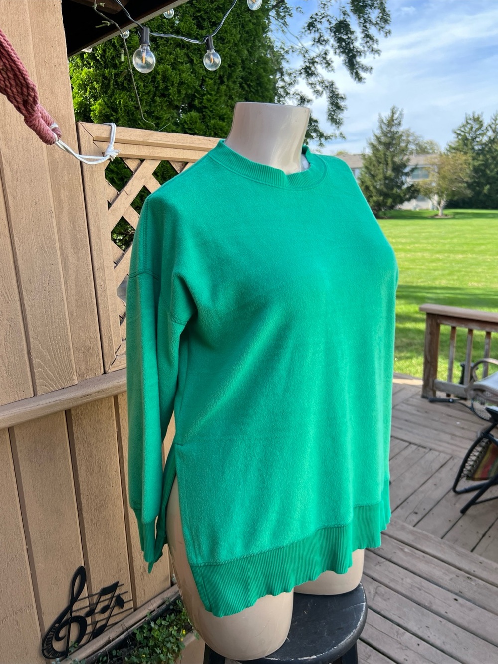 Aerie oversized Green Soft Feel Fuzzy Tunic Sweater Top Women’s Size S/M/L